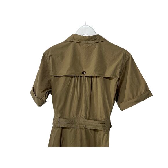 RAILS WOMENS SIZE MEDIUM NATALIE TIE WAIST MINI DRESS OLIVE KHAKI TAN NEW - Picture 9 of 14